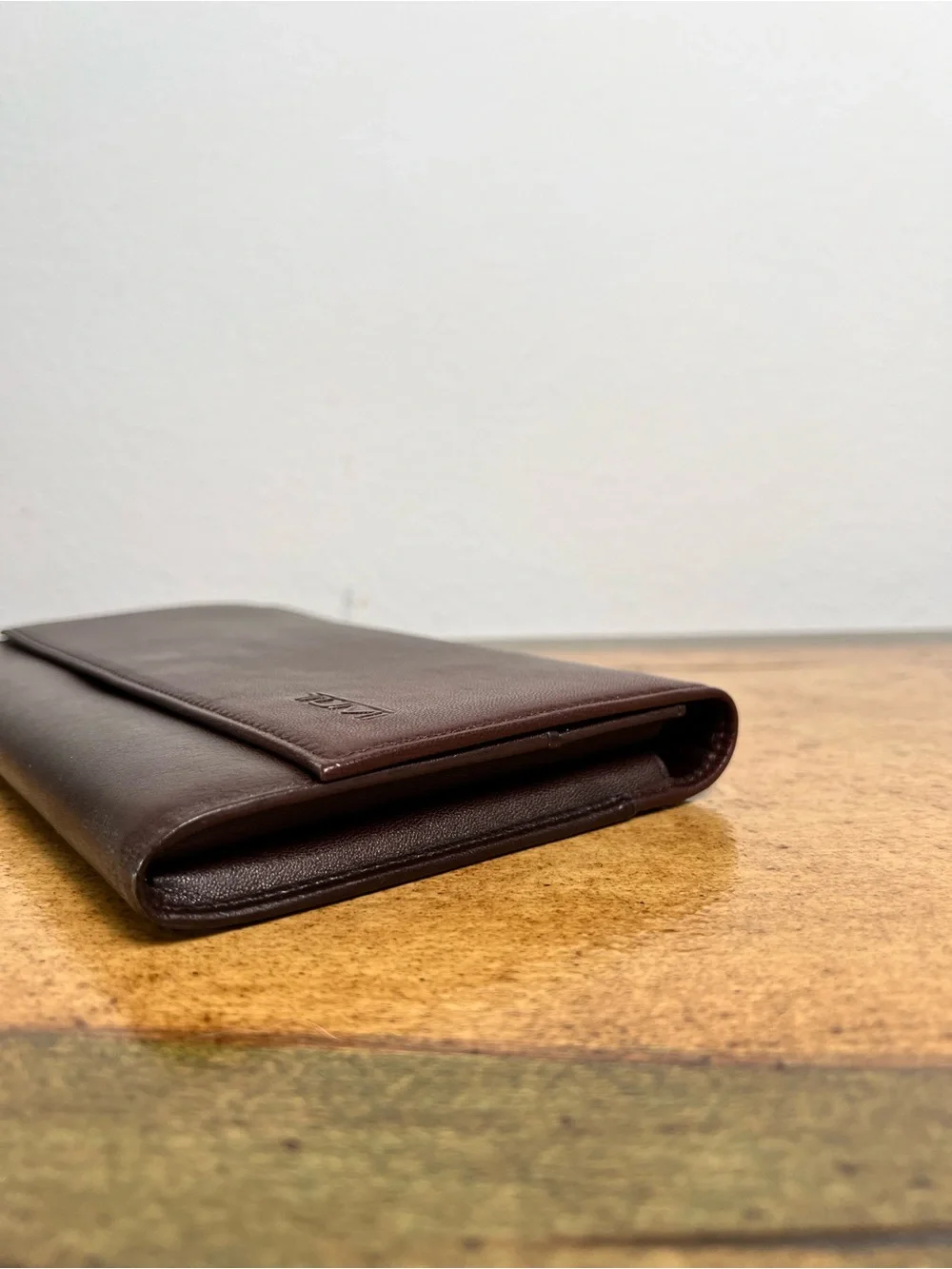 Tumi brown leather